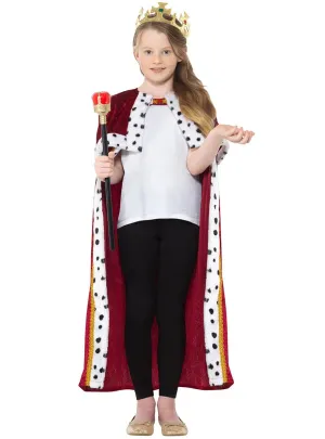 Royal Renaissance Queen Girls Costume Cape