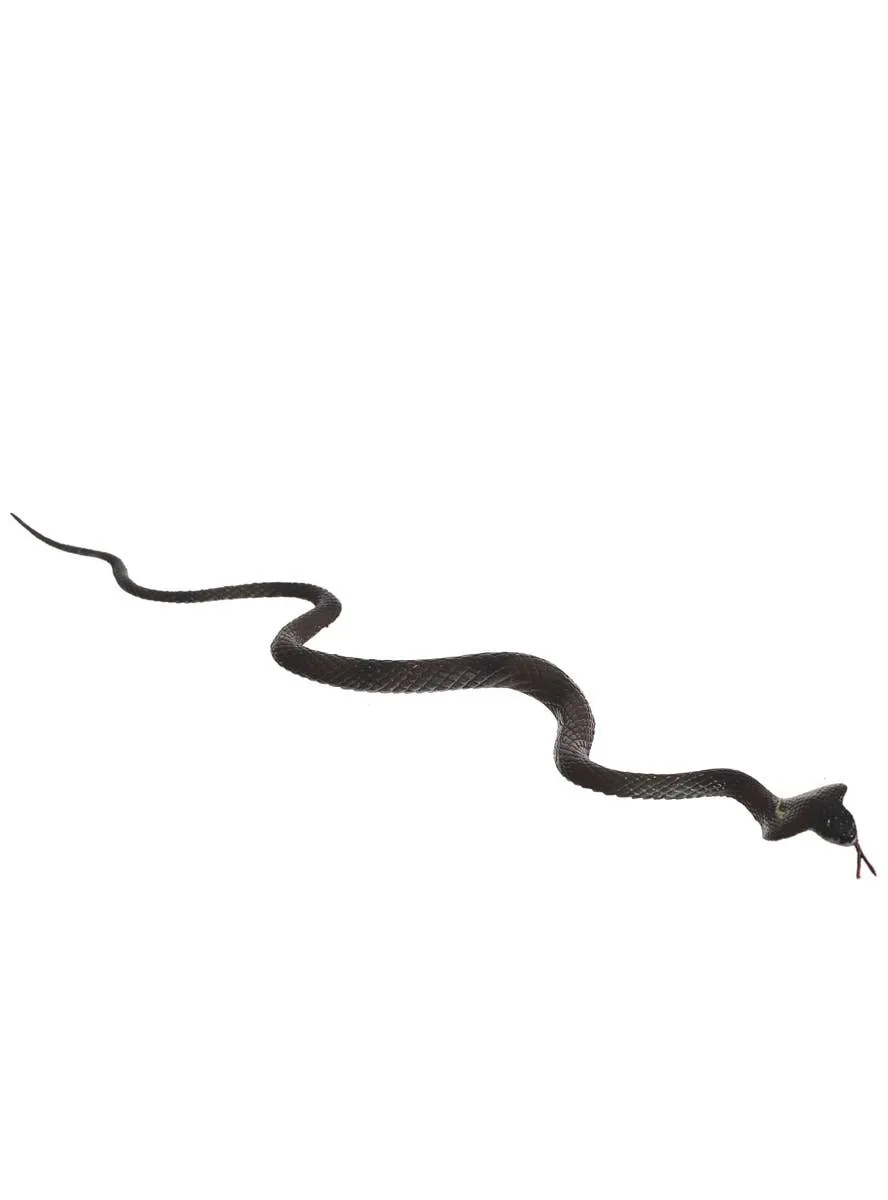 Rubber 45cm Black Cobra Snake Halloween Decoration