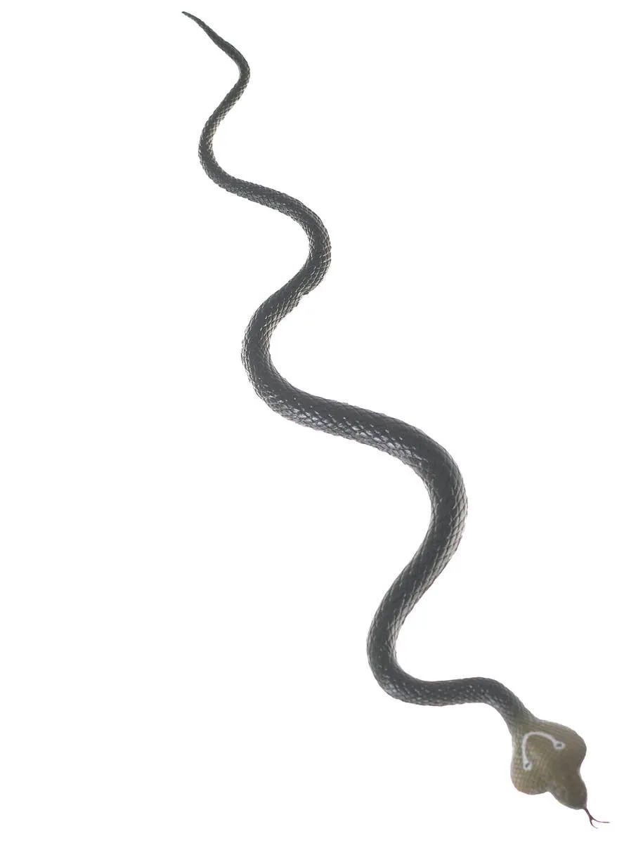 Rubber 45cm Dark Green Cobra Snake Halloween Decoration
