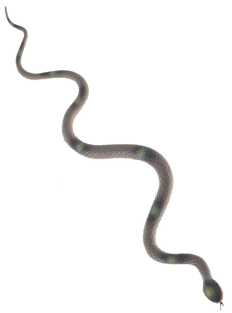Rubber 45cm Grey Cobra Snake Halloween Decoration
