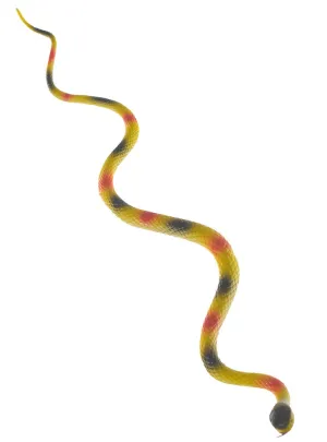 Rubber 45cm Yellow Snake Halloween Decoration