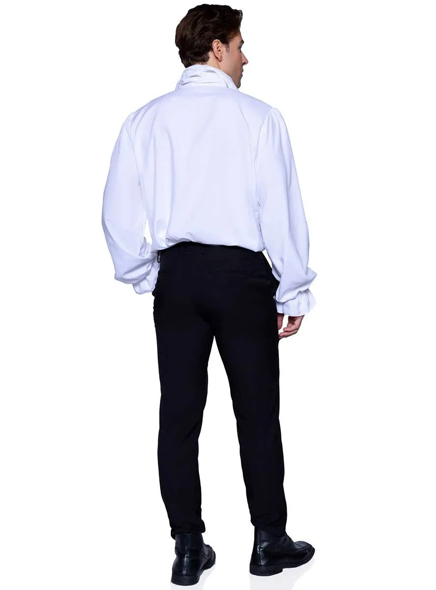 Ruffle Front Mens Victorian White Costume Shirt
