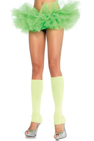 Ruffled Neon Green Womens Costume Tutu