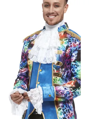 Ruffled Regal White Cravat and Wrist Cuff Accessory Set