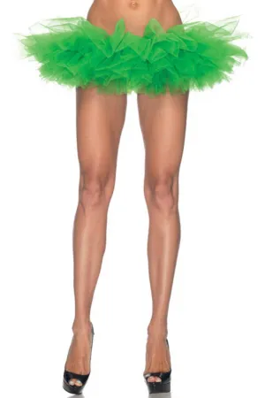 Ruffled Womens Green Costume Tutu