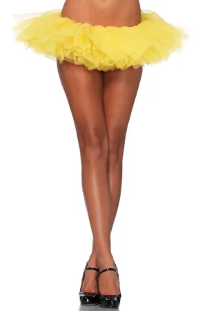 Ruffled Womens Yellow Costume Tutu