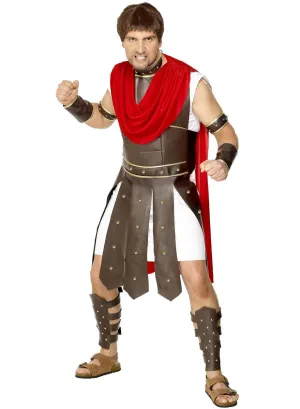 Rugged Brown Roman Centurion Soldier Mens Costume