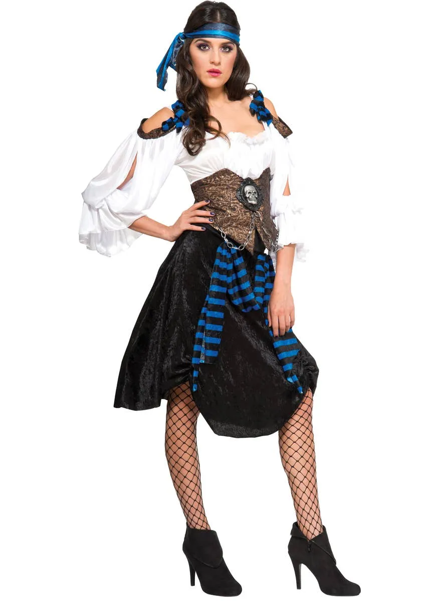 Rum Runner Womens Pirate Wench Fancy Dress Costume