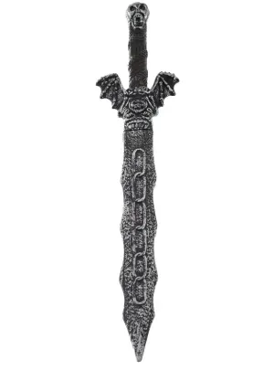 Rustic 68cm Silver Sword Costume Weapon