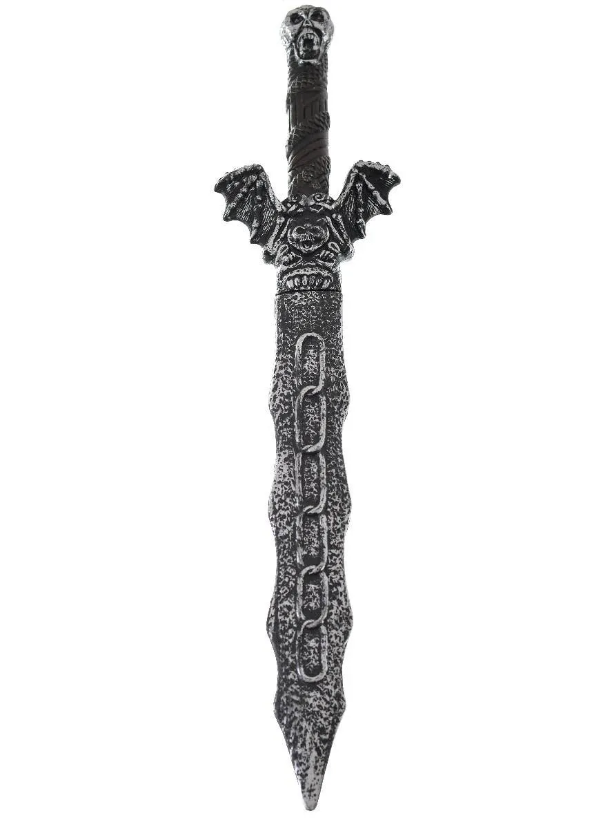 Rustic 68cm Silver Sword Costume Weapon