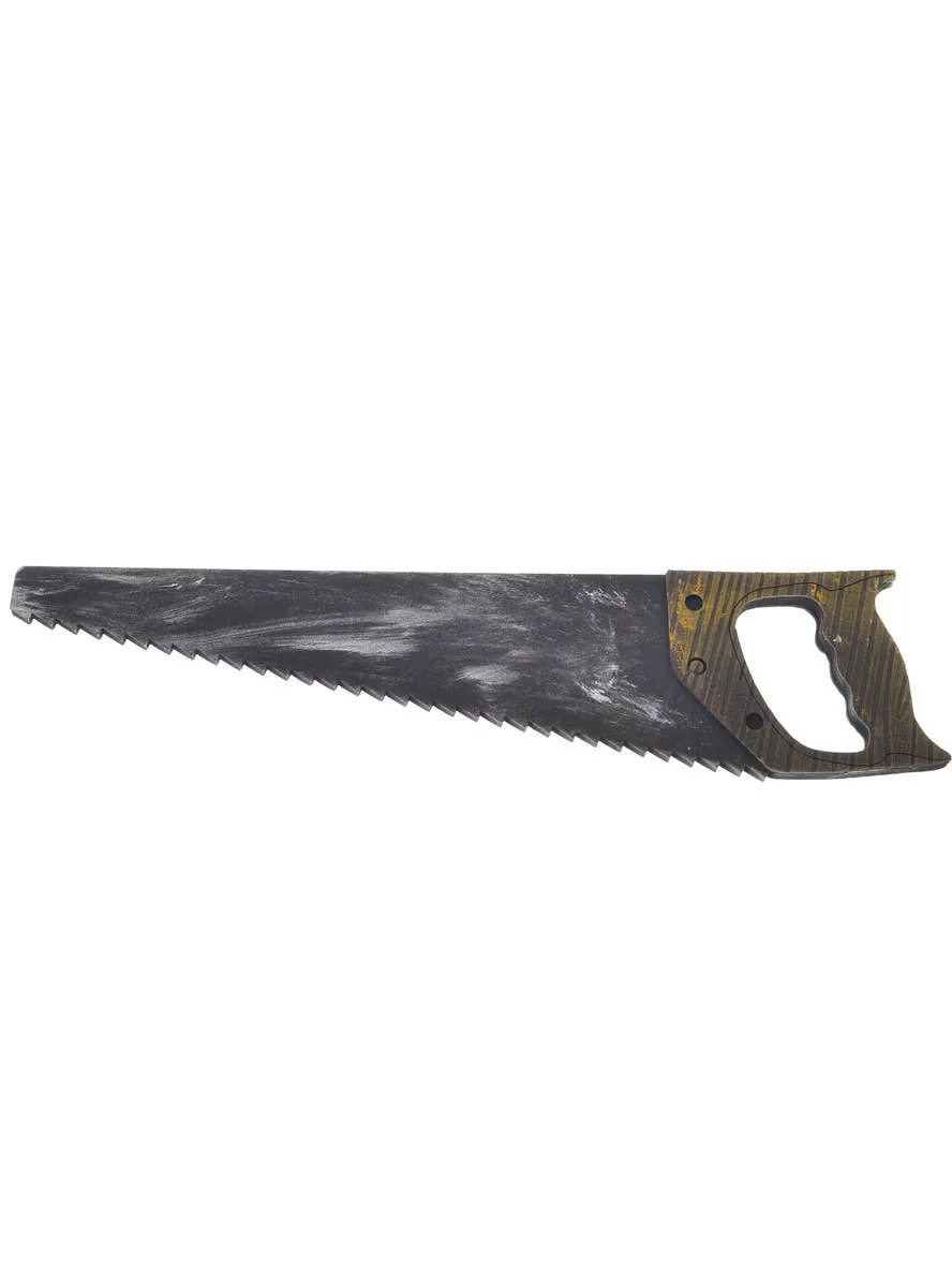 Rustic Look Small Foam Saw Costume Weapon