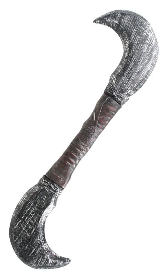 Rustic Medieval Warrior Novelty Twin Blade Weapon