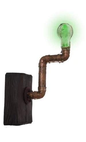 Rusty Old Light Up Wall Light Halloween Decoration