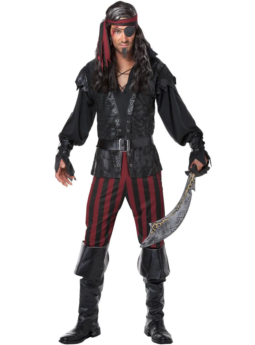 Ruthless Rogue Mens Pirate Fancy Dress Costume