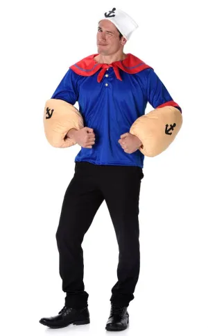 Sailor Man Adults Popeye Fancy Dress Costume