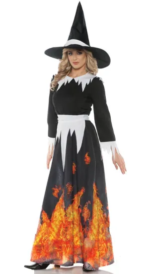 Salem Witch Womens Halloween Fancy Dress Costume