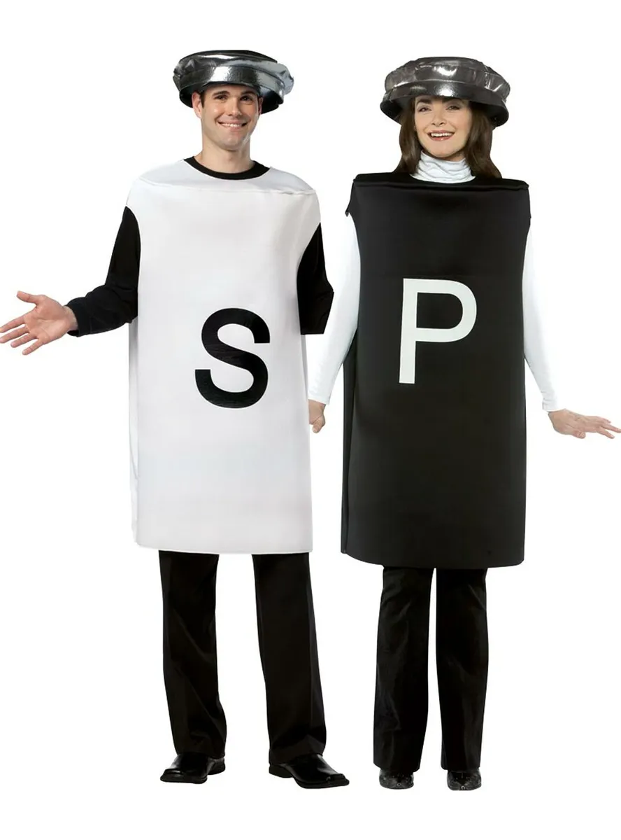 Salt and Pepper Shaker Adults Couples Costume