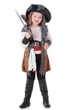 Salty Doll Girls Pirate Captain Costume