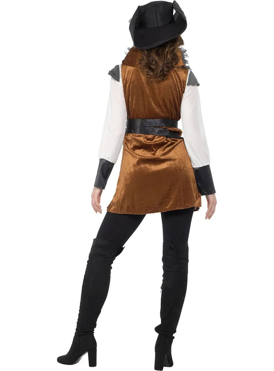 Salty Doll Womens Pirate Captain Costume