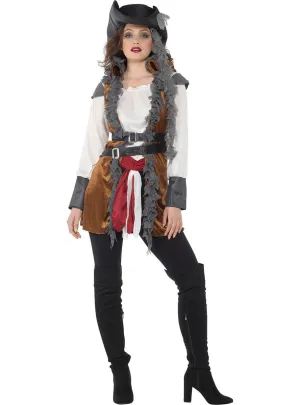 Salty Doll Womens Pirate Captain Costume
