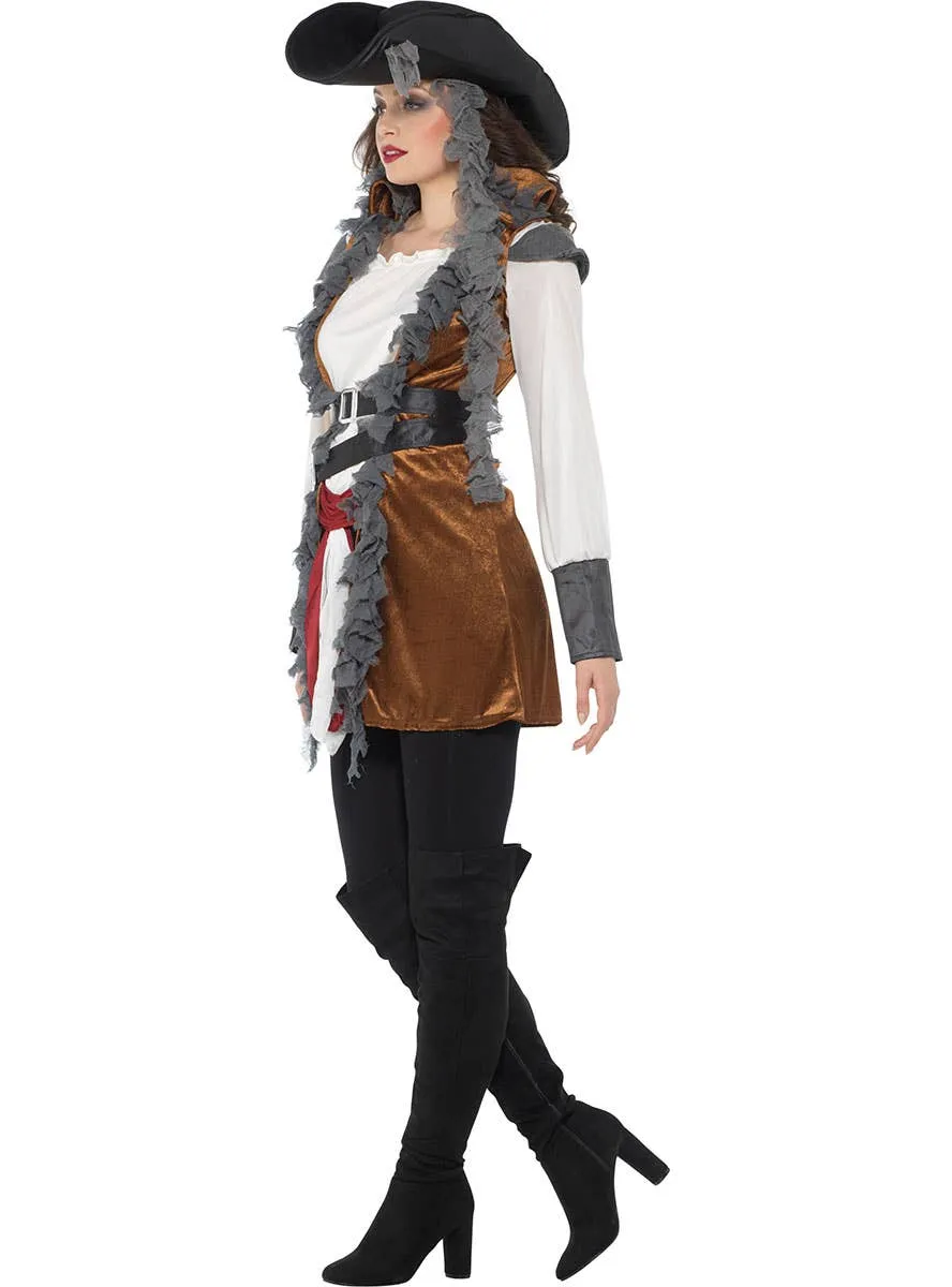 Salty Doll Womens Pirate Captain Costume