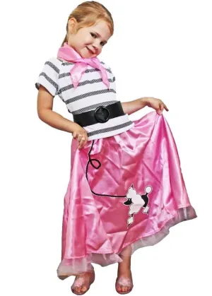 Sandra D Girls 1950s Poodle Skirt Costume