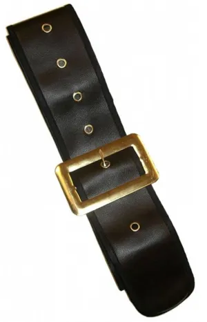 Santa Claus Black Belt Costume Accessory