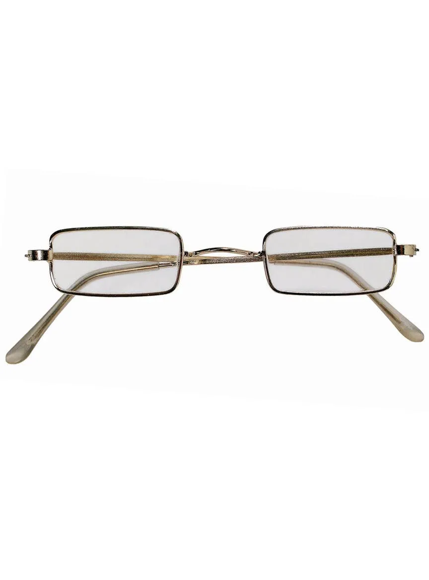 Santa Claus Clear Half Rim Costume Glasses