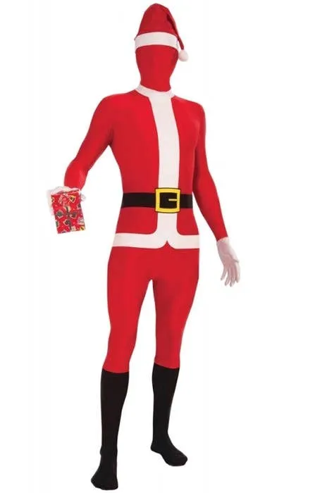 Santa Claus Mens Second Skin Christmas Costume