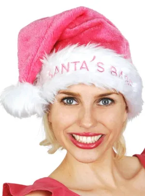 Santa's Babe Pink Christmas Hat