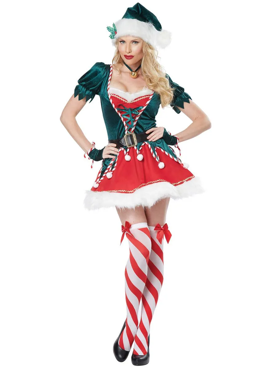 Santa's Helper Womens Christmas Elf Costume