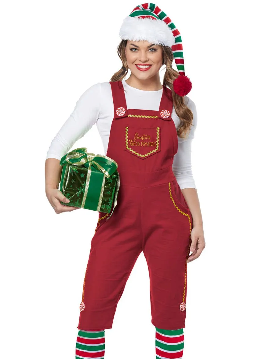 Santa's Workshop Womens Red Christmas Elf Costume