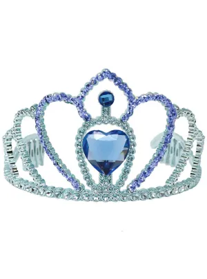 Sapphire Blue Jewelled Girls Princess Costume Tiara