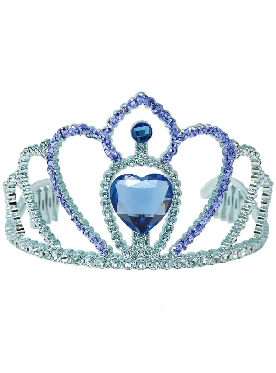 Sapphire Blue Jewelled Girls Princess Costume Tiara