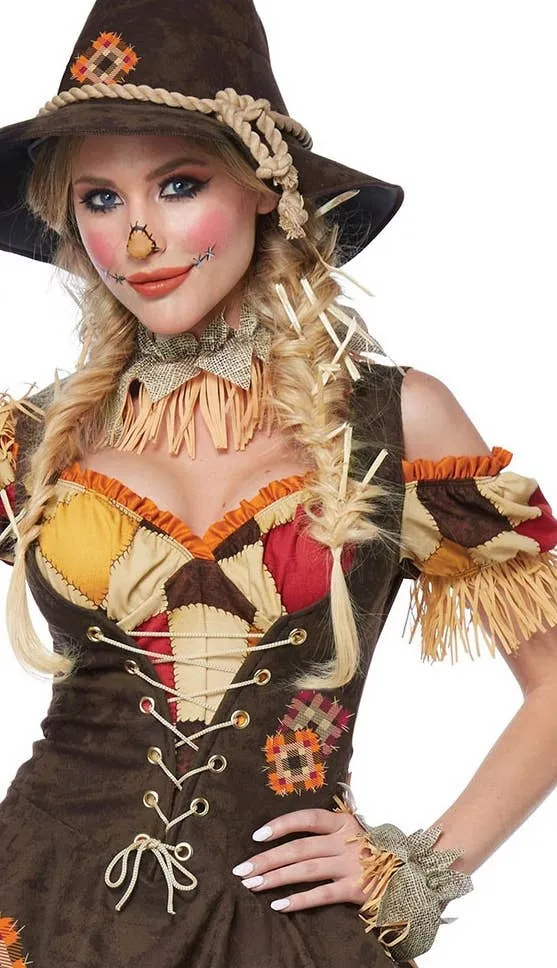 Sassy Scarecrow Womens Deluxe Halloween Costume