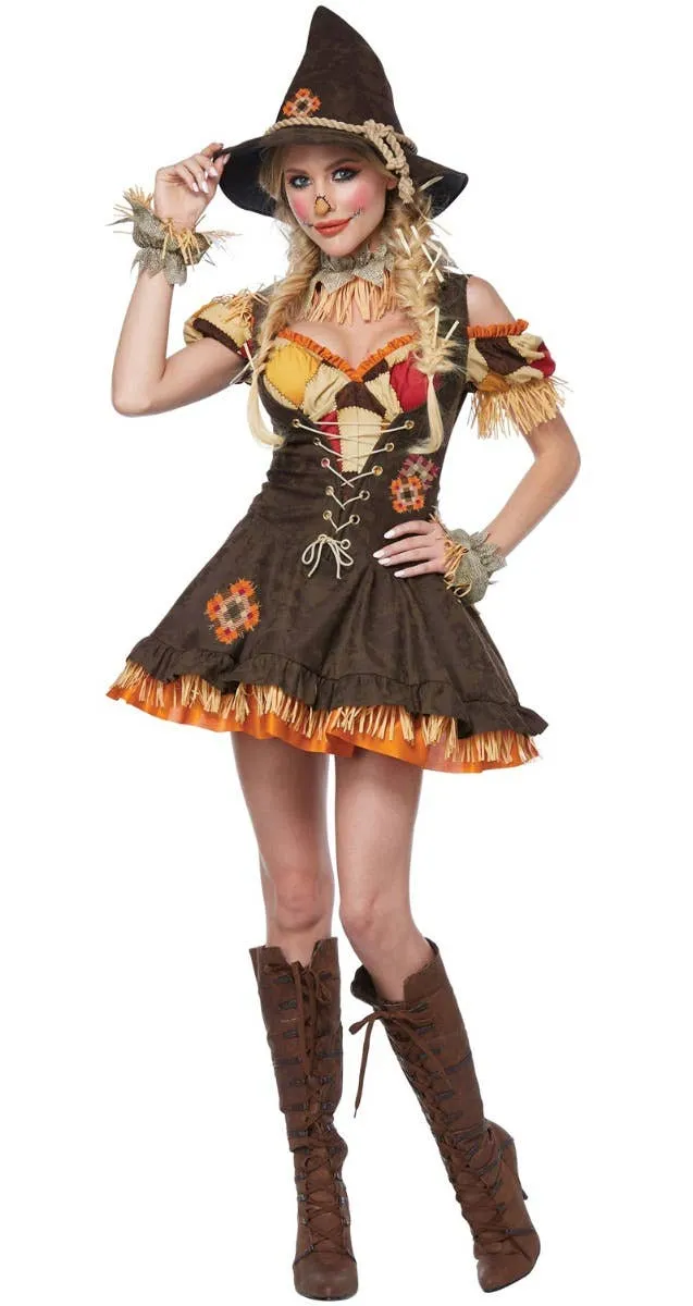 Sassy Scarecrow Womens Deluxe Halloween Costume
