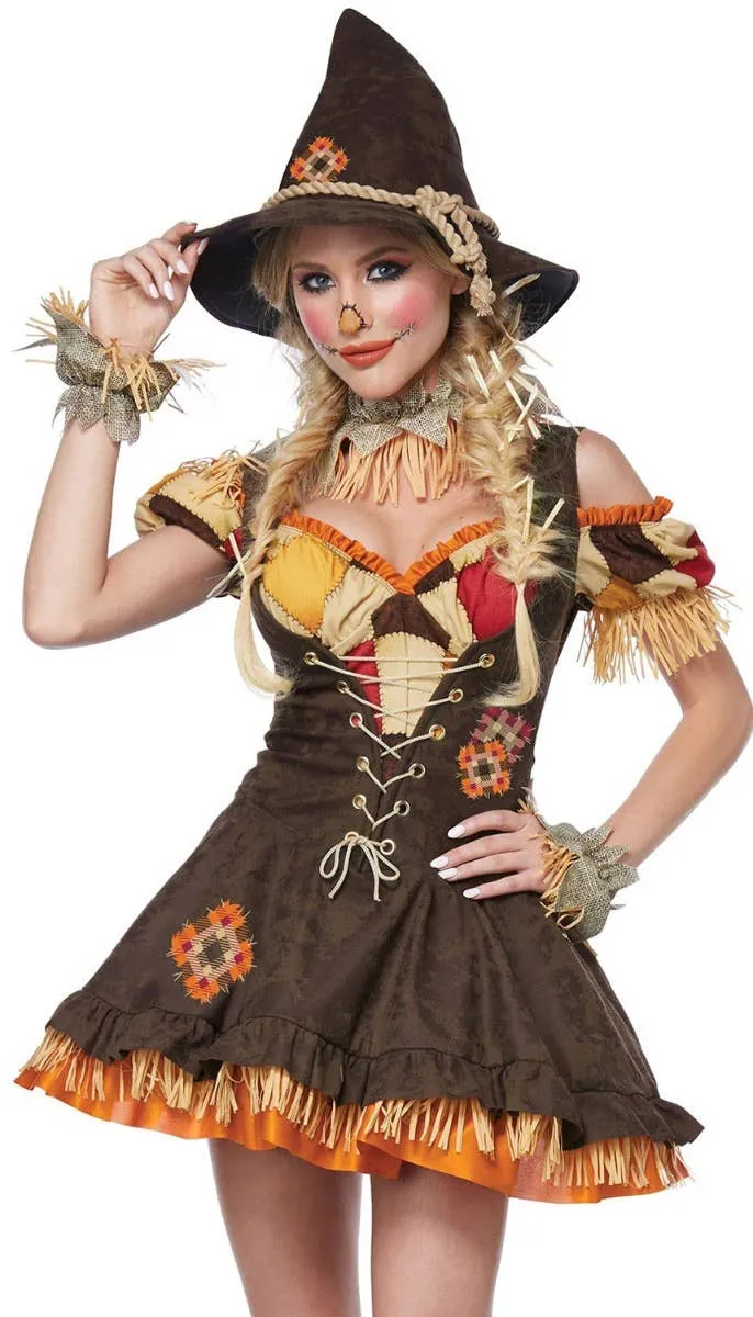 Sassy Scarecrow Womens Deluxe Halloween Costume
