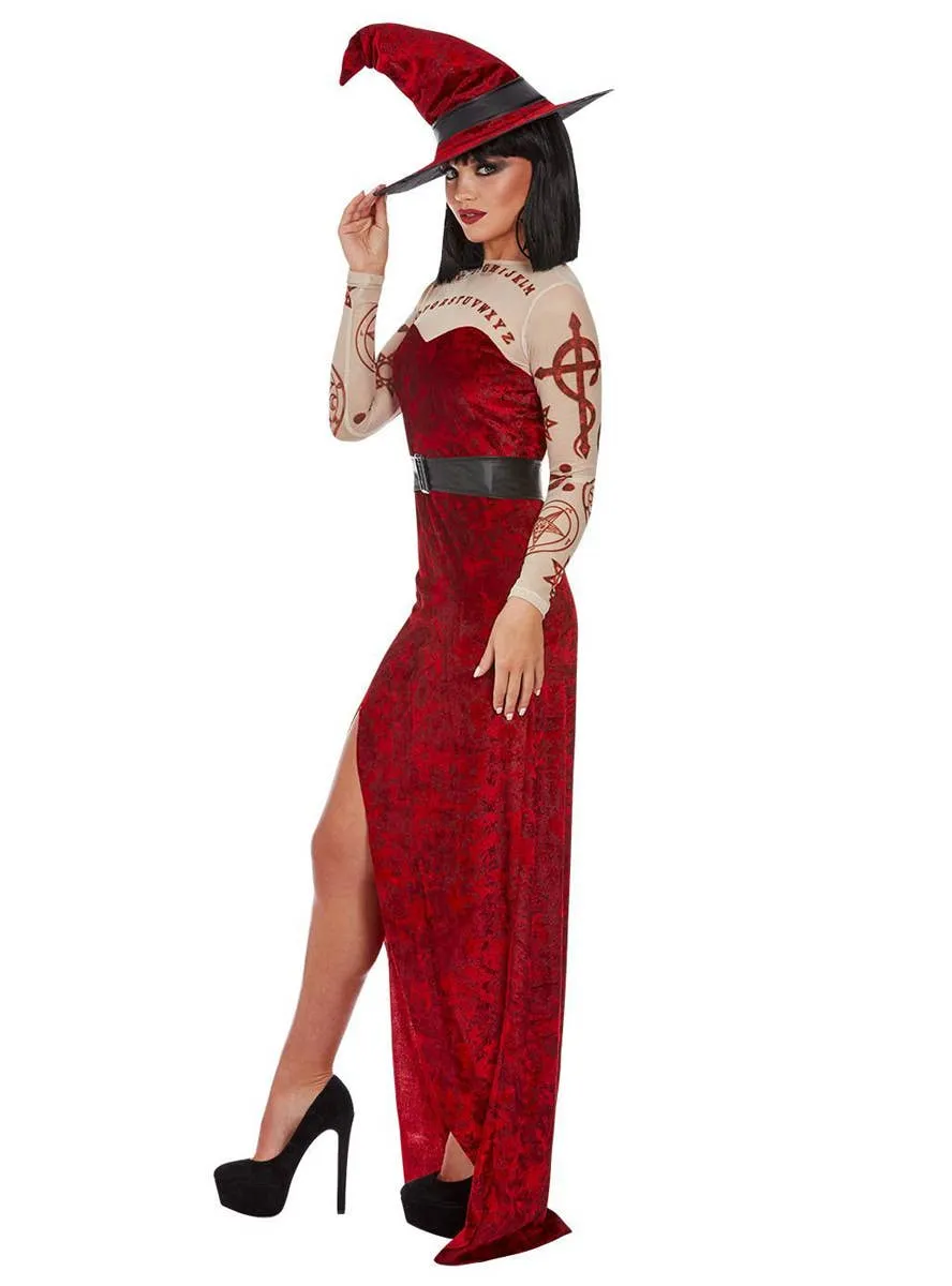 Satanic Red Witch Womens Halloween Costume