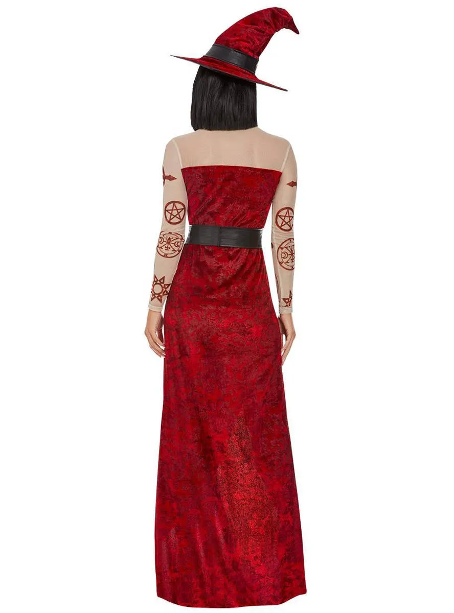 Satanic Red Witch Womens Halloween Costume