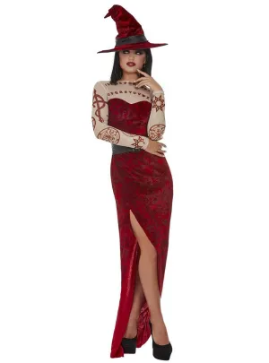 Satanic Red Witch Womens Halloween Costume