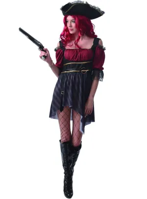 Scallywag Pirate Womens Fancy Dress Costume