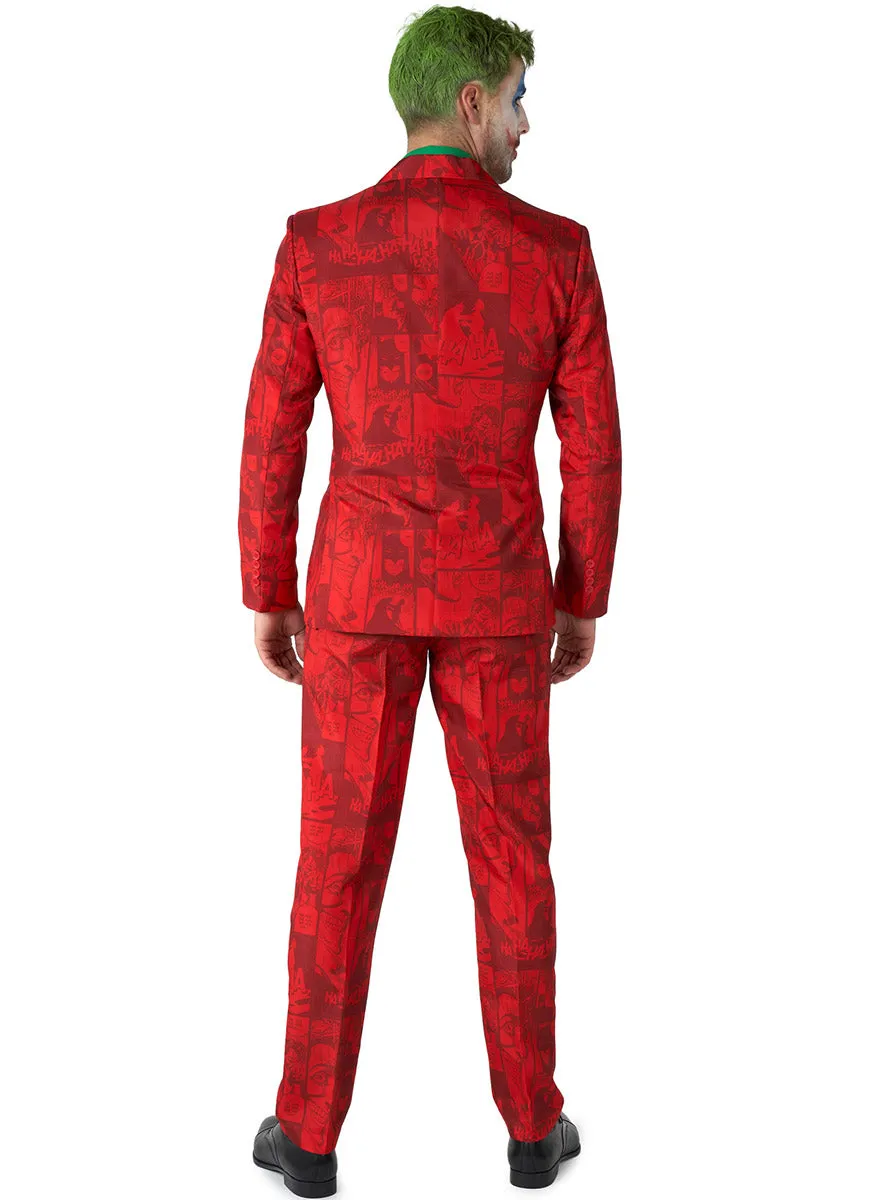 Scarlet Joker Mens Deluxe Villain Costume Suit