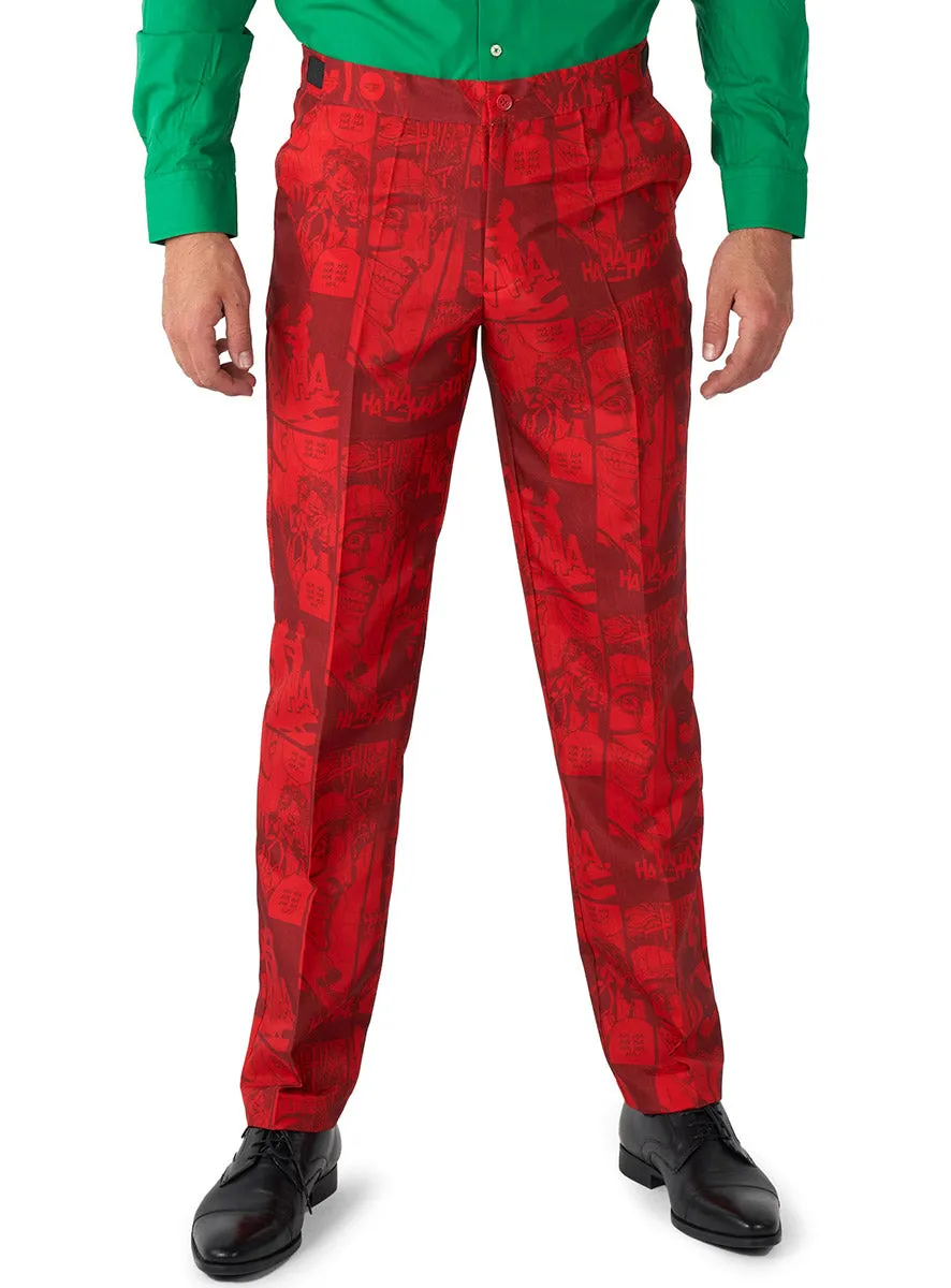 Scarlet Joker Mens Deluxe Villain Costume Suit