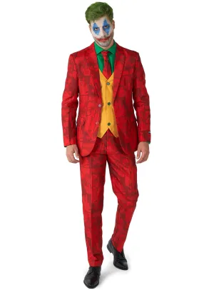 Scarlet Joker Plus Size Mens Deluxe Villain Costume Suit