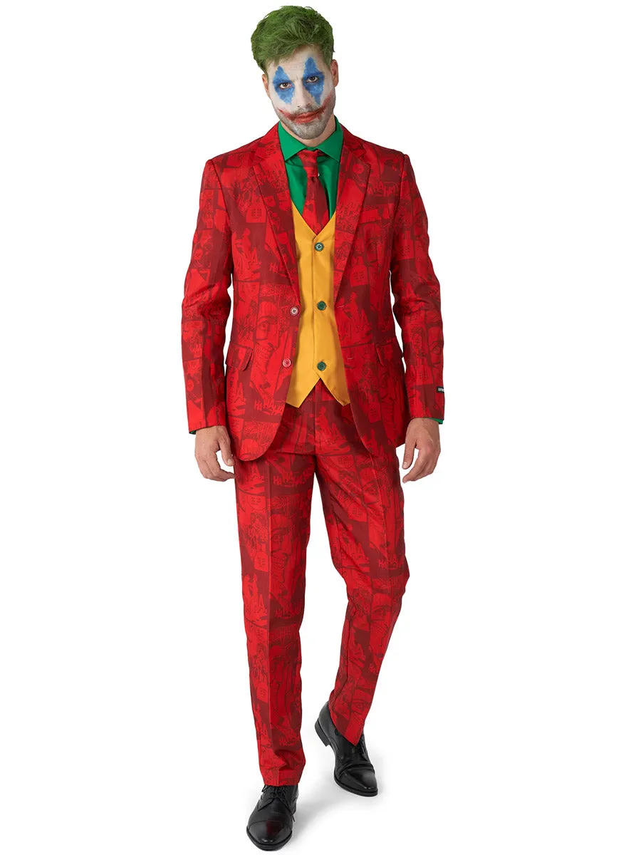 Scarlet Joker Plus Size Mens Deluxe Villain Costume Suit