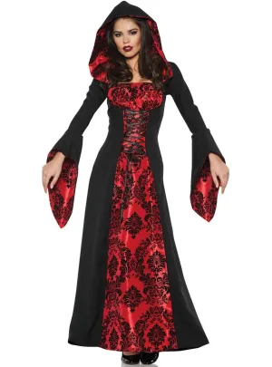 Scarlett Mistress Womens Red and Black Halloween Costume
