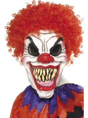 Scary Clown Halloween Mask With Wig