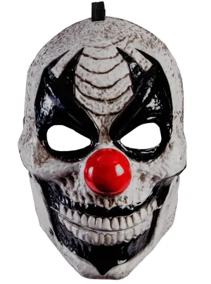 Scary Evil Clown Halloween Mask with Moving Jaw