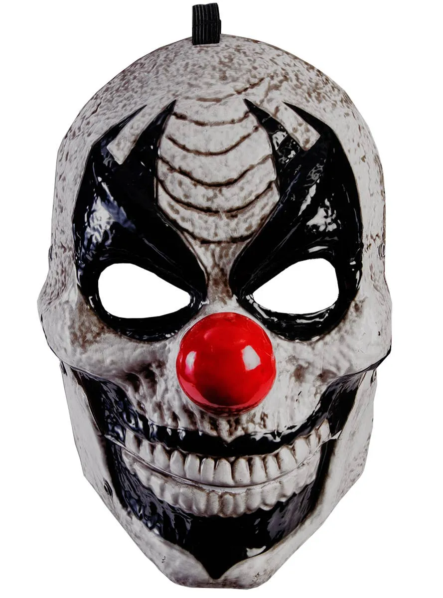 Scary Evil Clown Halloween Mask with Moving Jaw