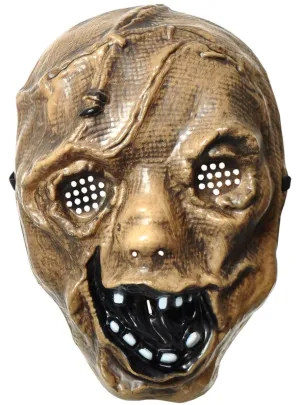 Scary Hard Plastic Scarecrow Halloween Mask